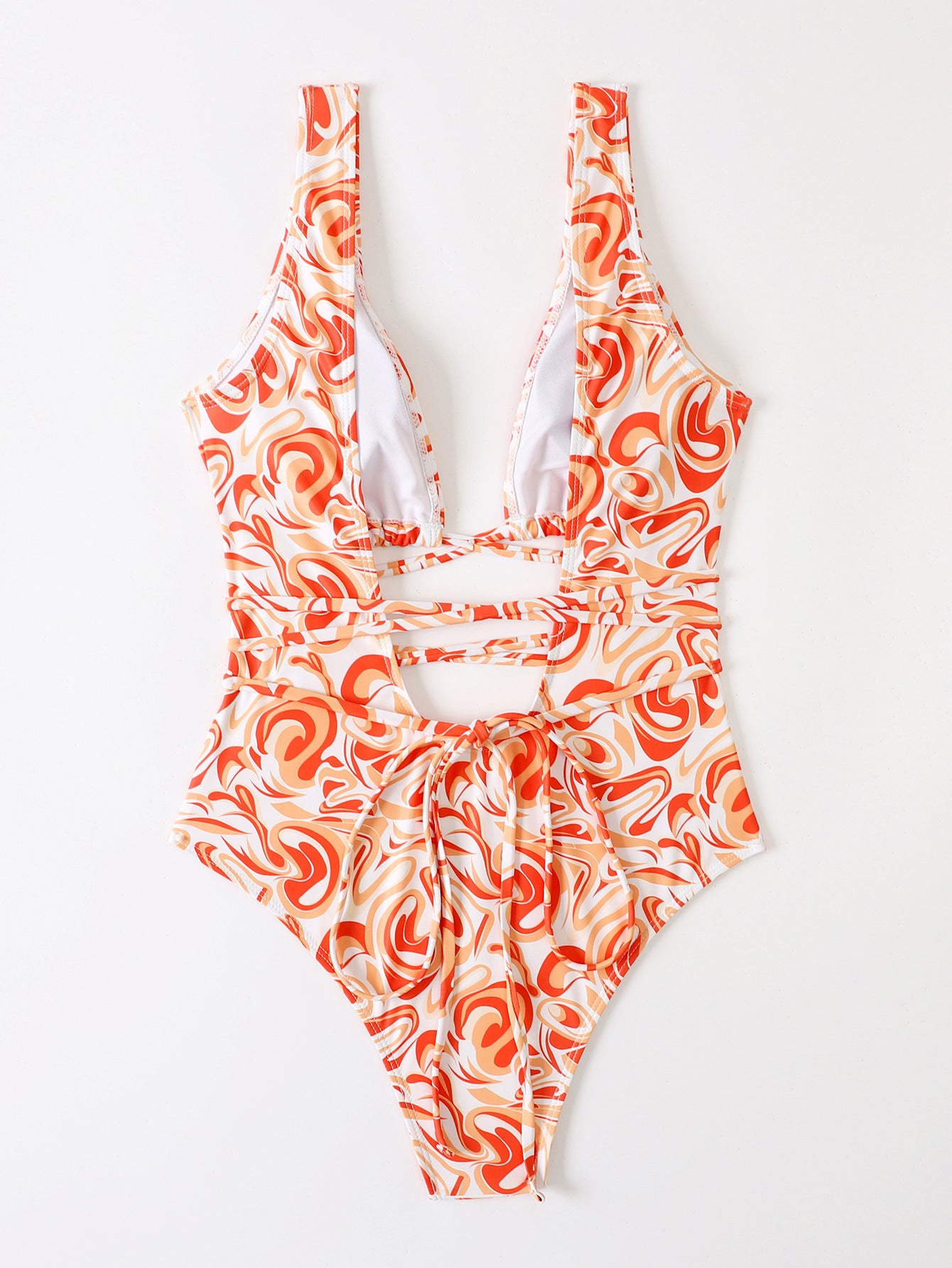 Sexy Print Tight One-Piece Swimsuit
