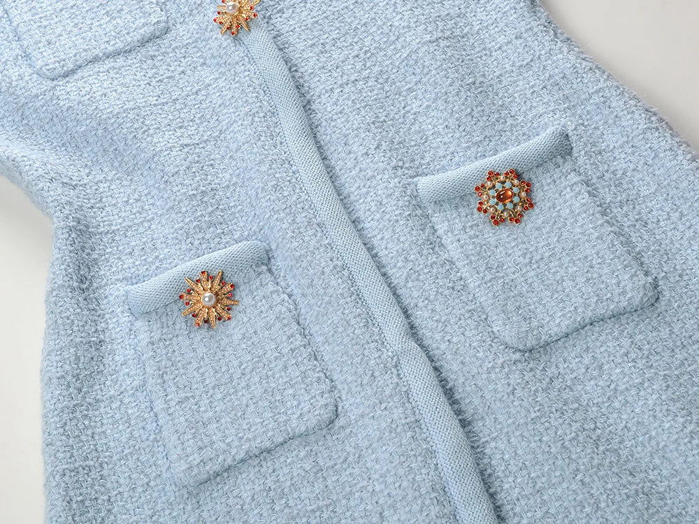 Crystal Knit Sheath Pencil Mini Dress