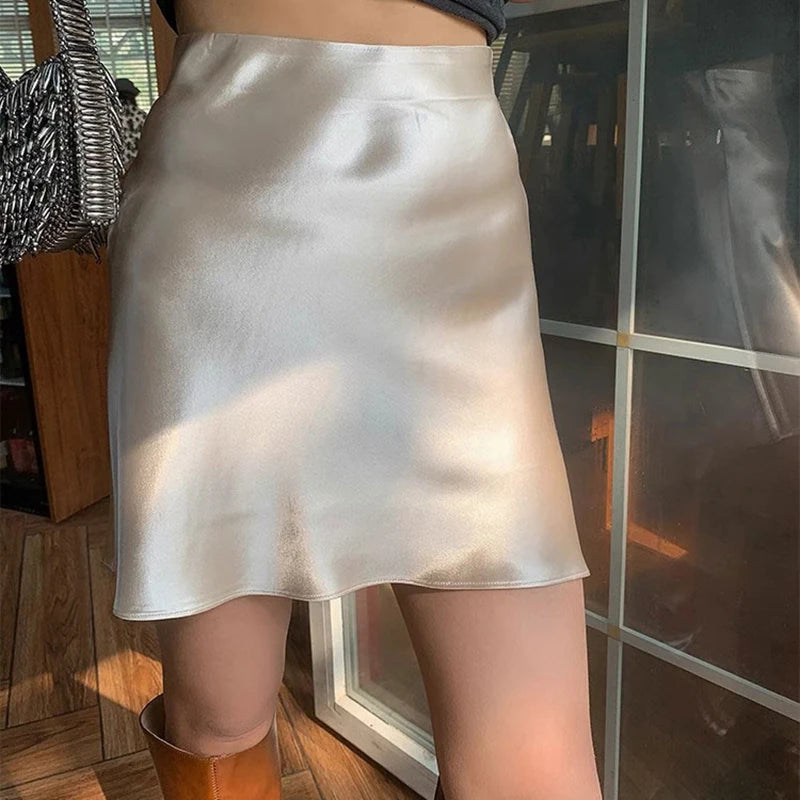 Vogue Acetate A-Line Mini Skirt