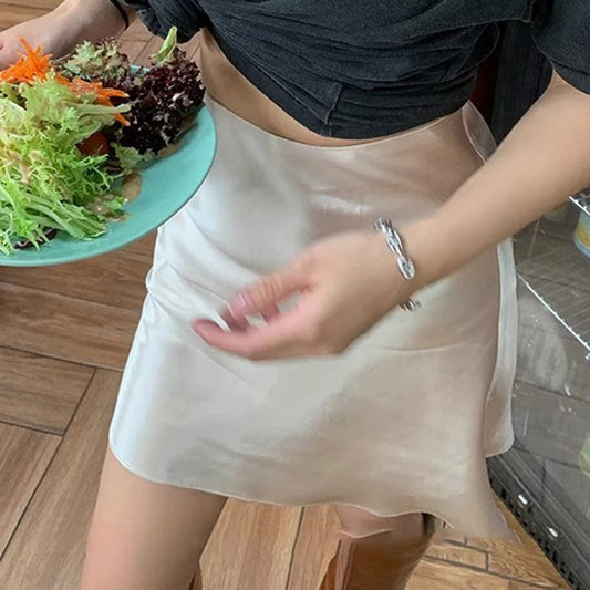 Vogue Acetate A-Line Mini Skirt